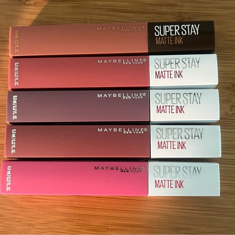 Set of 5 Maybelline Super Stay Matte Ink